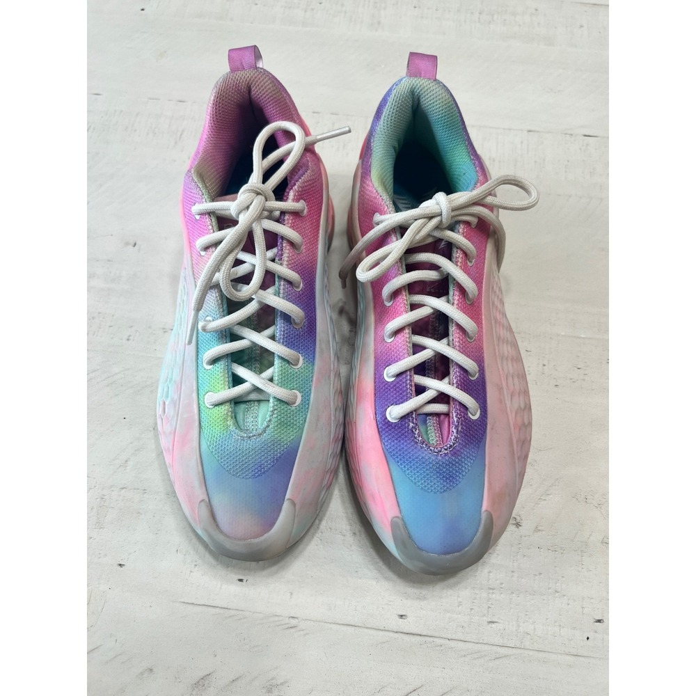 Adidas Anthony Edwards 1 AE 1 Low Mural Tie Dye Pink Blue IG6668 Mens Size 6